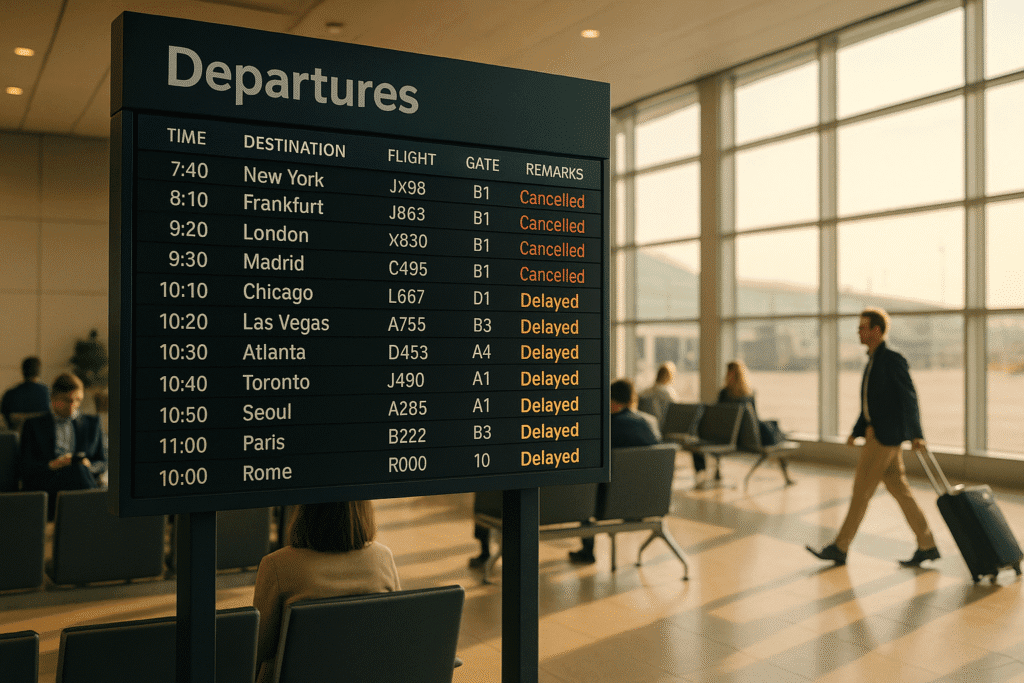 Flight Cancellations vs. Delays: Insurance Coverage Compared