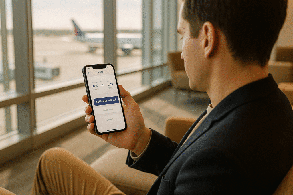 How to Change Flights Using Airline Apps
