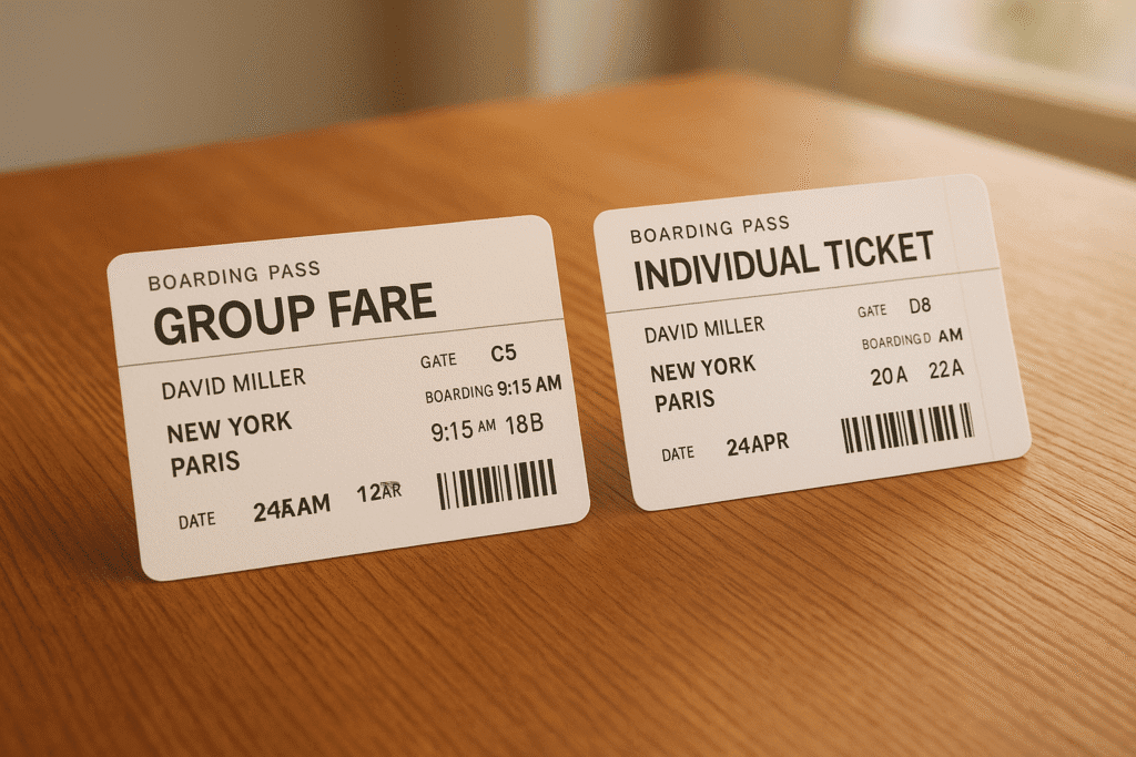 Group Fares vs. Individual Tickets