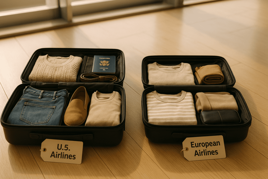 Carry-On Rules for U.S. vs. European Airlines
